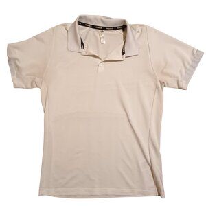 Mens white adidas polo shirt